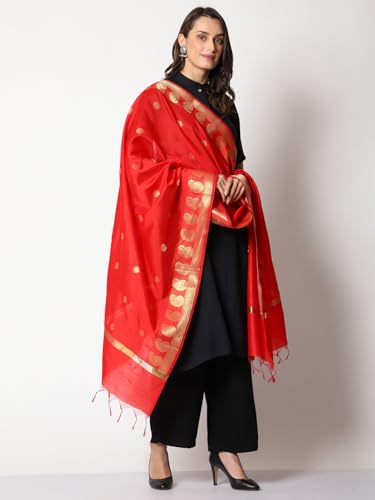 Women’s Banarasi Poly Silk Dupatta | 2.25 Mtrs | Traditional Ethnic Wear Rich Zari Weave | Festive & Party Wear4