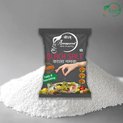 Image of Annapurna Black Salt (Kala Namak) 100g | Natural Mineral-Rich Kala Namak | Tangy Flavor | Ideal for Raita, Chaat & Salads | No Added Colors | Pack of 1