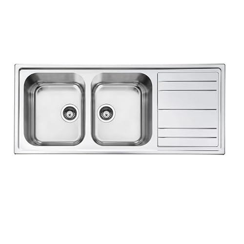 SMEG LDR116-2 MIRA Spülbecken, Stainless steel