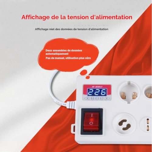Kquepo Testeur de Lampe Ampoule E27 B22 E14 LED Lumière Tension Puissance Boîte de Test avec Affichage de Puissance PRISE de L'UE – vue 2