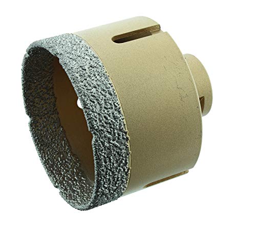 BTEC Fliesenbohrkronen mit M14 Aufnahme für Feinsteinzeug Fliesen Bodenfliesen Granitfliesen Naturstein uvm Fliesenbohrer für Winkelschleifer Lochsäge 82 mm