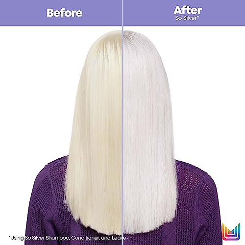 Matrix So Silver Conditioner | Hydrates Dull, Blonde & Silver Hair | Non-Color Depositing | For Color Treated Hair | Nourishes Dry,Brittle Hair | 10.1 Fl. Oz.| Packaging May Vary #TOP2