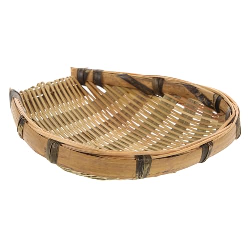 WOFASHPURET Mini Farmhouse Basket Wall Hanging Decor Handwoven Rustic Accessory for Kindergarten Classroom Playroom Home Wall Layout Unique Shape Safe Materials