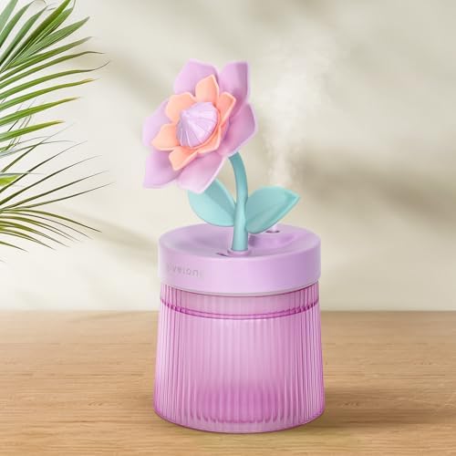 Cute Flower Mini Humidifier, 260ml Gardenia Desktop