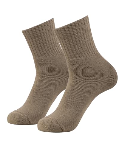Image of Jockey 7036 Men's Compact Cotton Terry Ankle Length Socks With StayFresh Treatment Timber Wolf FREE SIZE