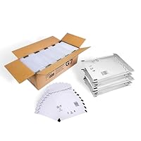 100 Versandtaschen Luftpolsterumschläge DIN A4 haftklebend Luftpolsterversandtaschen Luftpolstertaschen Gr. G/7 G7 weiß (250mm x 350 mm) Umschläge gepolstert Polsterumschlag Taschen