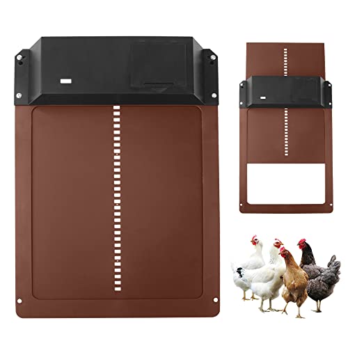 Gobesty Porte De Poulailler Automatique, Porte de Poulet avec capteur de lumière, ouvre-Porte poulailler, Nouveau Porte Automatique Poulailler pour Un Elevage de Poulets Sécurisé