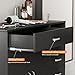 Belandi 5-Drawers Salon Station Free Standing Cabinet, Salon Furniture Hair Styling Stations w/4 Side Drawers, 1 Middle Drawer, 1 Cabinet & Open Shelf, Barber Table Hair Salon Furniture