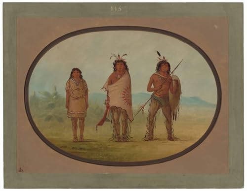 Affiche Toile George Catlin chef Yuma Portrait Amérindien 60x90cm