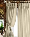 Magic Drapes Triple Pinch Pleated Curtains Thermal Room Darkening Blackout Curtains for Window, Slid