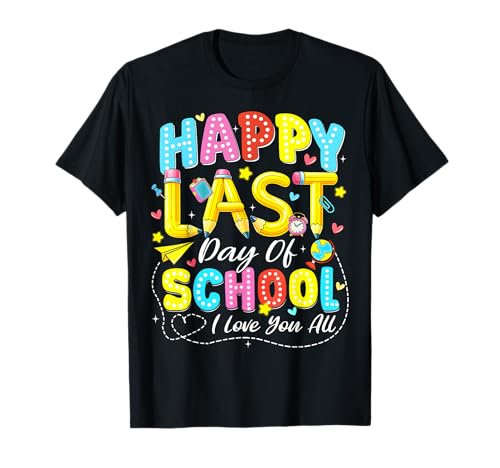 Last Day of School Hello Summer I Love You All Teacher Kid T-Shirt