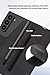 SHIEID Galaxy Z Fold 7 Wallet Case with S Pen Holder, Business Leather Magnetic Closure Cover with Card Holder, Kickstand, Screen Protector Compatible with Samsung Z Fold7 Case, Black