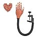 Nail Trainning Practice Hand,Nail Display Manicure Supply Flexible Movable False Fake Hands for Nail Manicure-Best Manicure DIY Print Practice Tool (Brown)
