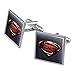 GRAPHICS & MORE Justice League Movie Superman Logo Square Cufflink Set - Silver or Gold