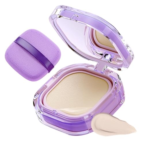 Full Coverage Creamy Foundation 2026 New 24h Long-Lasting Waterproof Matte Finish High Coverage Blemish-Free Base for All Skin Types Compact Travel-Friendly (Ivory)