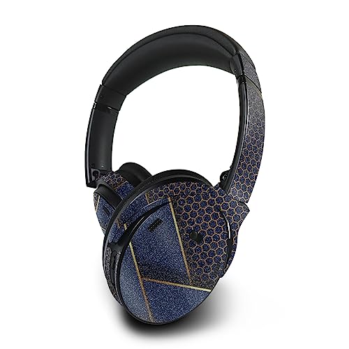 Image of MightySkins Glossy Glitter Skin Compatible with Bose QuietComfort 45 Headphones Modern Hex | Protective, Durable High-Gloss Glitter Finish | Easy to Apply | Made in The USA
