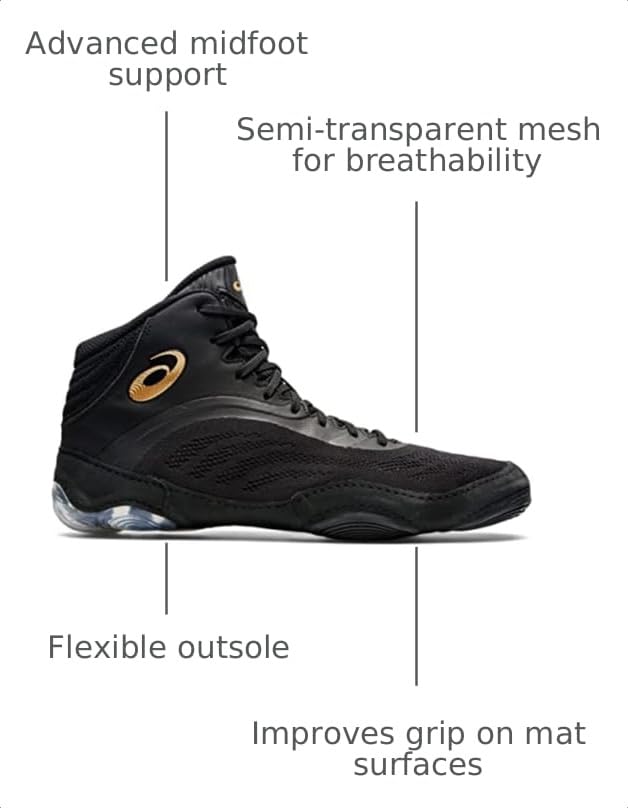 Image of ASICS Men's Split Elite Wrestling Shoes