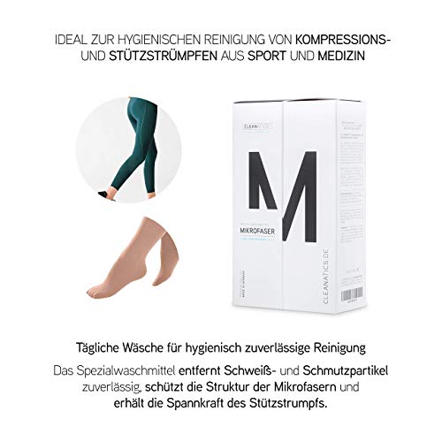 Mikrofaser Waschmittel von Cleanatics für schonende Reinigung