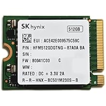 SKhynix SSD 512GB BC501 M.2 2230 30mm Gen3 x4 NVMe PCIe 3.0 HFM512GDGTNG-87A0A FW 80041C00 for Steam Deck, Surface Laptop, Surface Book, Surface Pro, Dell HP Lenovo Ultrabook IoT.