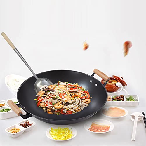 Wok de Hierro Fundido 51 cm Negro miniatura 2