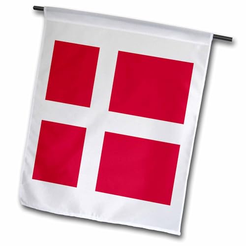 3dRose FL_158282_1 Flagge Dänemark-dänisches Rot mit Dänemark-Weiß-Weiß-skandinavisches Kreuz-Scandinavien-Europäische Weltgartenflagge, 30,5 x 45,7 cm