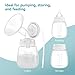Gotocut Breast Milk Collection and Storage Bottles, 6oz/180ml, Compatible with Spectra S1 S2 9 Plus, Motif Luna, and Most Wide-Mouth Flanges, Work with Spectra Bottles for Pumping, 4 Pack