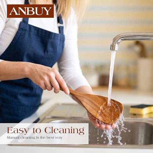Cuillères en bois de teck : ustensiles de cuisine durables - 8