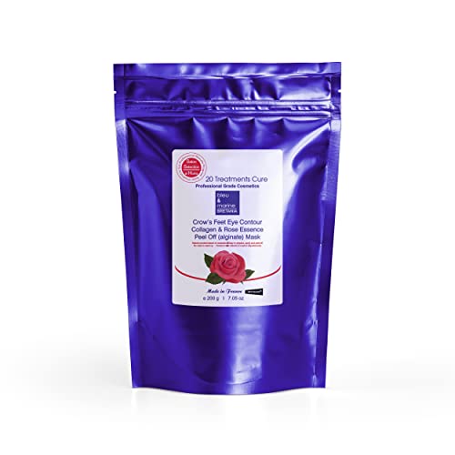 Mascarilla Peel-Off Labios & Contorno de Ojos con Colágeno Marino. Anti Fatiga, Antiarrugas y Antiedad. Efecto Refrescante, Hidratante & Calmante. Desinflama las bolsas de los ojos y ojeras - 200 g