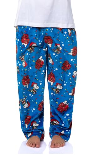 Men's Pajama Pants Lounge Graphic Print with Adjustable Elastic Waistband Side Pockets