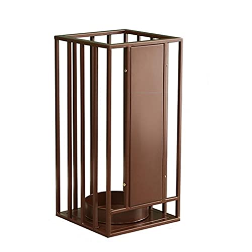 Seau à parapluie design bronze 50cm, porte-parapluie métallique pour hôtel et entrée