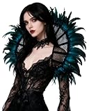 bolero plumas marabu Completo con lazos de cinta de raso para facilitar los ajustes y un ajuste cómodo y seguro.