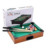 Mini Pool Table Toy – Portable Billiards Game Table for Kids & Adults, Desktop Billiard with Balls & Sticks...