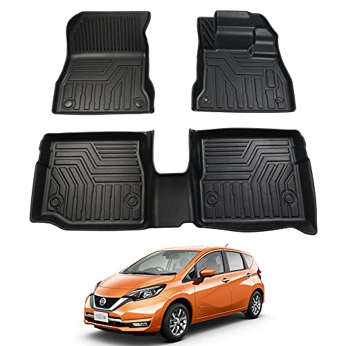 Rifoda ニッサン ノート E12型 後期 フロアマット Nissan NOTE E12 H28.11-現行 TPE素材 純正交換 車種専用設計 防水 耐摩擦 耐汚れ セレナ 3Dカーマット カーゴマット ラバータイプ ガソリン車用 3枚