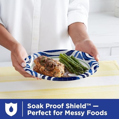 Dixie Ultra, Large Paper Plates, 10 Inch, 44 Count, 3X Stronger*, Heavy Duty, Microwave-Safe, Soak-Proof, Cut Resistant, Disposable Plates For Heavy, Messy Meals - 2