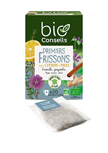 Bioconseils Bio Premiers Frissons Infusion Boissons Vertes 20 Sachets