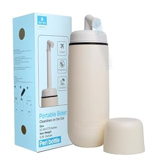 Portable Bidet for Travel & Toilet Hygiene | Handheld Peri Bottle for Women & Men | (12.84oz/380ml) Leakproof, Collapsible & Expandable Travel Bidet | Ideal for Postpartum, Camping & Personal Hygiene