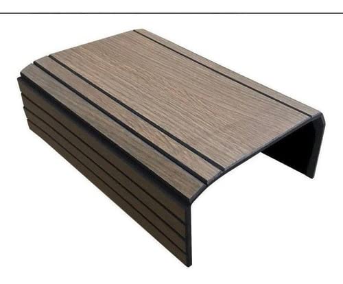 Kit 2un Esteira Bandeja Reto Flexível Para Braço Sofá Tabaco