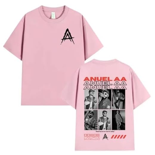 Genérico Camiseta gráfica de Rap Anuel AA 2025 para Hombre y Mujer, Camiseta de Manga Corta Retro de Hip Hop, Camiseta de Gran tamaño, Ropa de Calle (5 S)