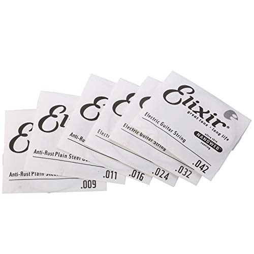 FidgetKute 12002 Elixir Nanoweb Jeu de cordes de guitare électrique avec revêtement anti-rouille 0,09–0,42″ - Les Beatles, Paul McCartney, John Lennon, RIngo Starr, George Harrison FidgetKute 12002 Elixir Nanoweb Jeu de cordes de guitare électrique avec revêtement anti-rouille 0,09–0,42" – Image 3