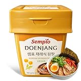 Pasta de soja Doenjang, Salsa Coreana vegana, Esencial para la cocina coreana, Ligeramente picante, Apto para Vegetarianos y Veganos, Ideal para guisos y salsas, Contiene 1 bote de 460 gr