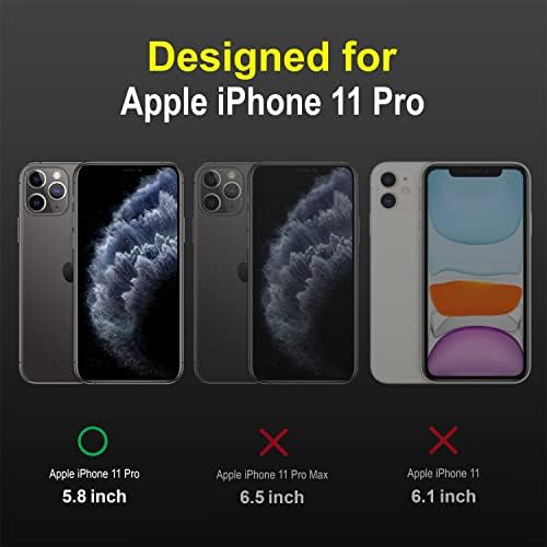 Image of TOUCCH iPhone 11 Pro Silicone Back Bumper Case| Shock Proof Design & Camera Protection | Premium Rubberised Cover (Microfiber Lining) for Apple iPhone 11 Pro | Matte Silicone - Black