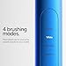 Ordo Sonic+ Electric Toothbrush for Adults, Advanced Smart Tech, 4 Brushing Modes, Fast Rechargeable, Sonic Toothbrushes Over 4 Weeks Battery Life, Silicone Polishing Element, USB Charger, Arctic Blue