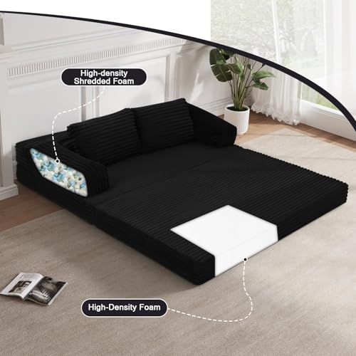Cómodo sofá de dos plazas MeMoreCool convertible en cama para habitaciones pequeñas 8