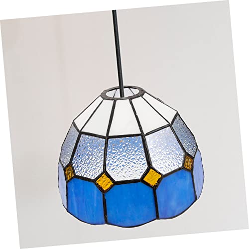 Housoutil Stained Glass Lampshade Vintage Glass Crystal Lamp Shade Glass For Table Top Glass Lamp Shade Replacement Protector Lamp Cover Glass Light Shell Lamps Shade For Wall Lamp Desktop #TOP4