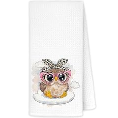 Trendy Coquette Owl Towels
