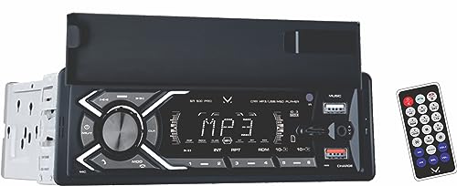Majestic Sa 500 Pro - Sistema Audio Car Con Supporto Per Smartphone, Bluetooth, Lettore Mp3/Wma Da Usb/Micro Sd, Aux-In, Telecomando, 100W (25W X 4Ch)