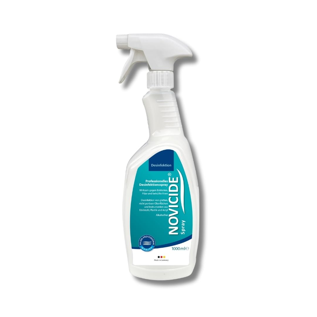 Desinfektionsspray 1L Flächendesinfektionsmittel alkoholfrei | Gebrauchsfertig, keine Mischung nötig. 3 Min. Einwirkzeit, hinterlässt keine Schlieren oder Rückstände.