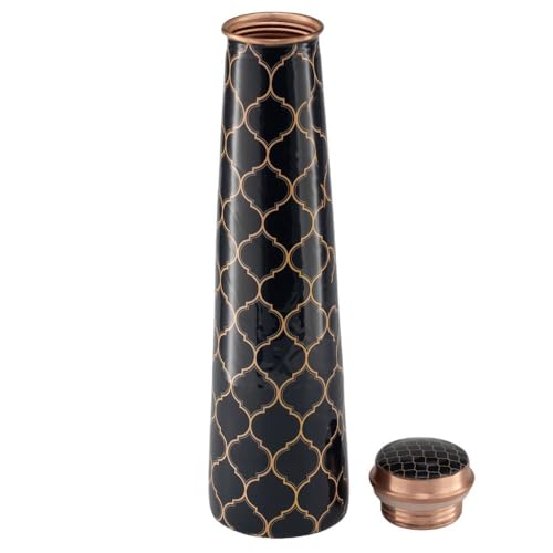 Image of Wakefit Designer Printed Copper Bottle | 1 Litre | 100% Pure Copper | Leak Proof & BPA Free | Office Bottle | Ayurveda Recommended | Boosts immunity| Supports Digestive & Liver Health | Malawi