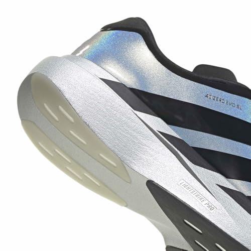 Image of adidas Mens Adizero Evo Sl Zip Sneakers Shoes - Silver
