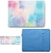 KECC Laptop Case for MacBook Pro 13" (2019/2018/2017/2016,Touch Bar) w/Keyboard Cover + Sleeve + Screen Protector (4 in 1 Bundle) Hard Shell A2159/A1989/A1706/A1708 (Rainbow Mist 2)